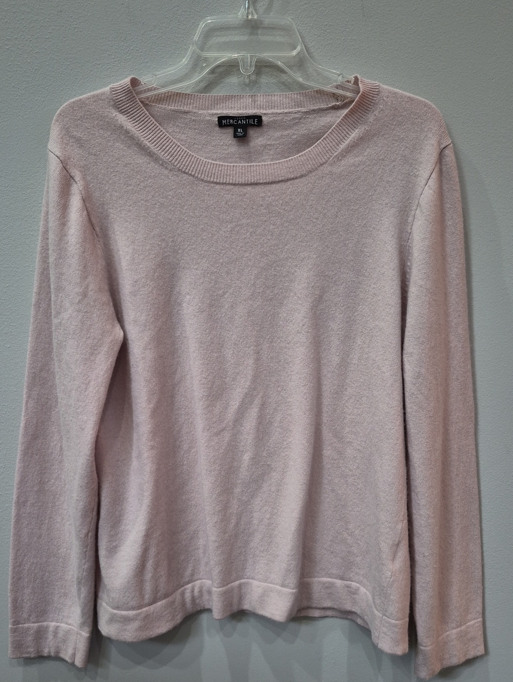 J. Crew Mercantile Dusty Pink Crewneck Sweater Womens XL Classic Capsule Minimal